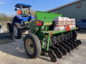 No-till drill used to seed cover crops.