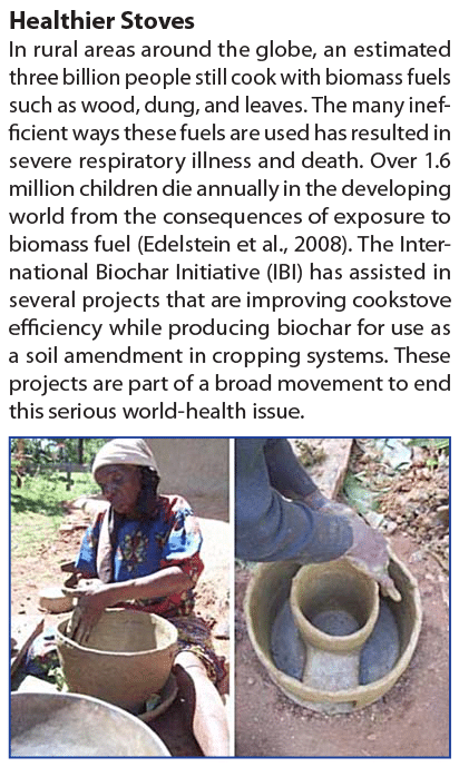 woman making a biochar stove in Kenya